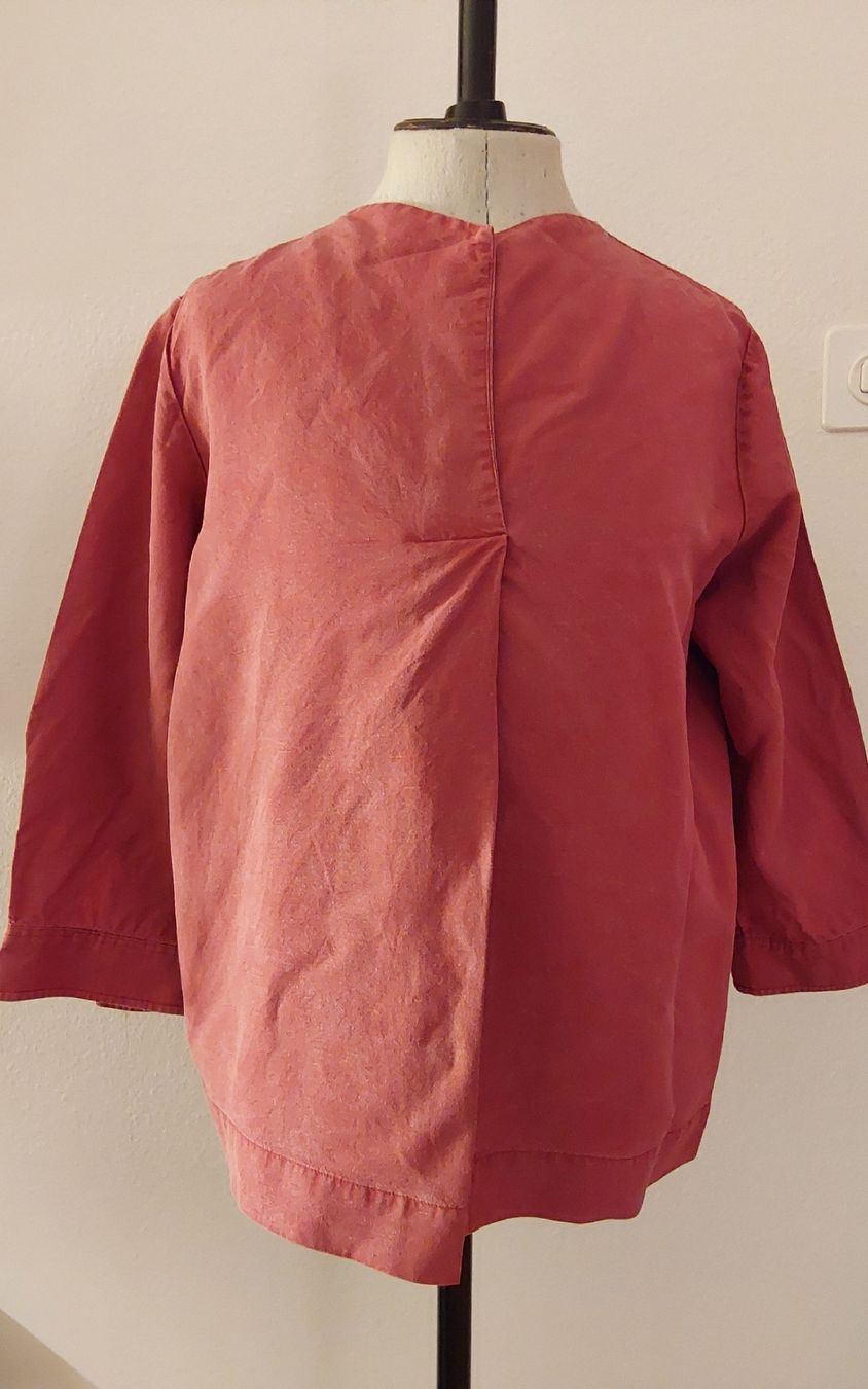 Caroll Camicette: Bluse Tunika Leinen rot Caroll 42 – Usato da Köniz venduto da scopello12