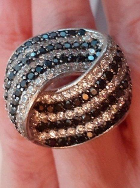 Anelli: Ring Silber Bergkristall & Onyx – Usato da Mörschwil venduto da wunderkiste44 6
