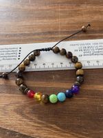 Bracelet Œil de Tigre réglable comme neuf unisexes