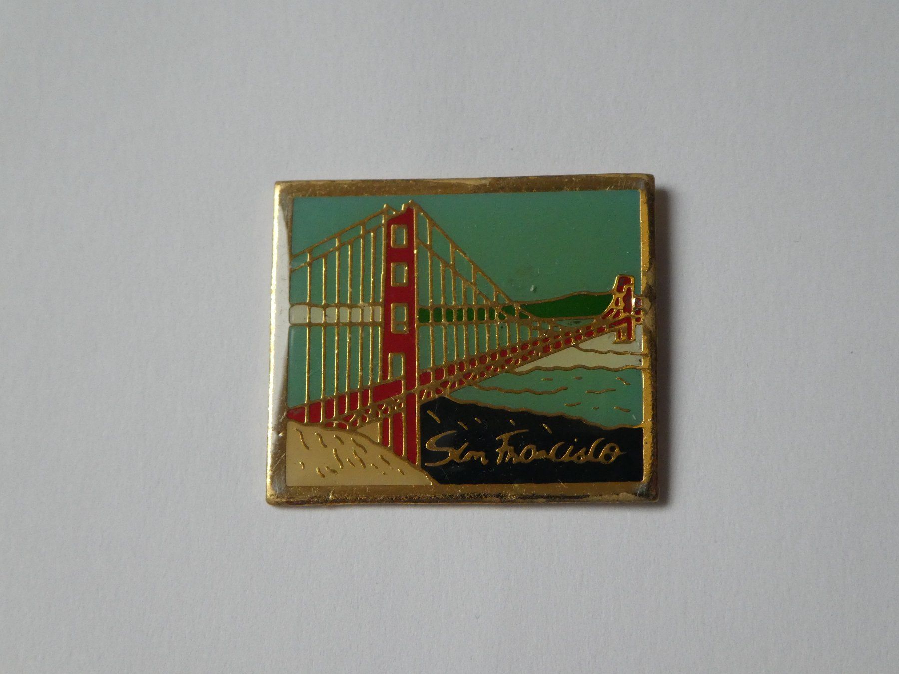 Placchette & Badge: Pin San Francisco, Golden Gate Bridge – Usato da Andelfingen venduto da Annegret06