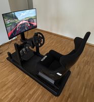 SimLab GT1‑Evo Sim Racing Rig + Sparco Grid Q & Logitech G29