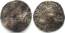 FREIBURG / FRIBOURG Batzen 1561 Billon RAR! ss+