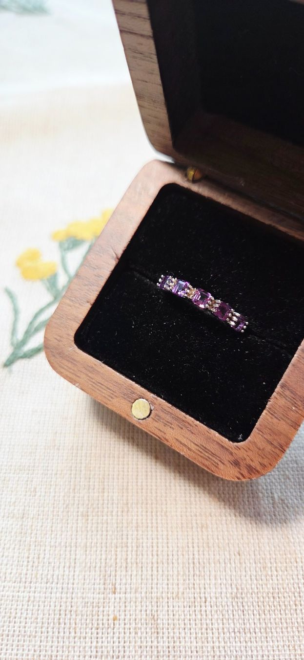 Anelli: NEW - S925 Amethyst Ring (Adjustable) – Nuovo (secondo la descrizione) da Zürich venduto da cin_wcf6 3