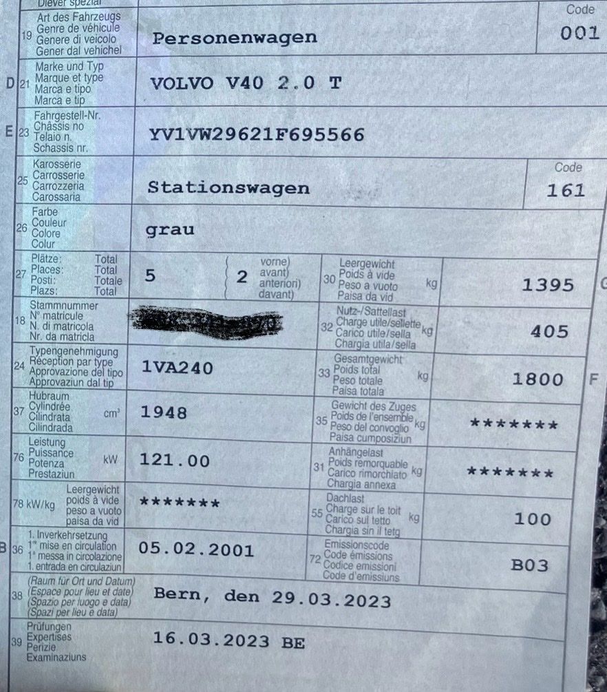 Volvo Automobili: Volvo V40 2.0 T Kombi – Usato da Worblaufen venduto da HerrMorf 4