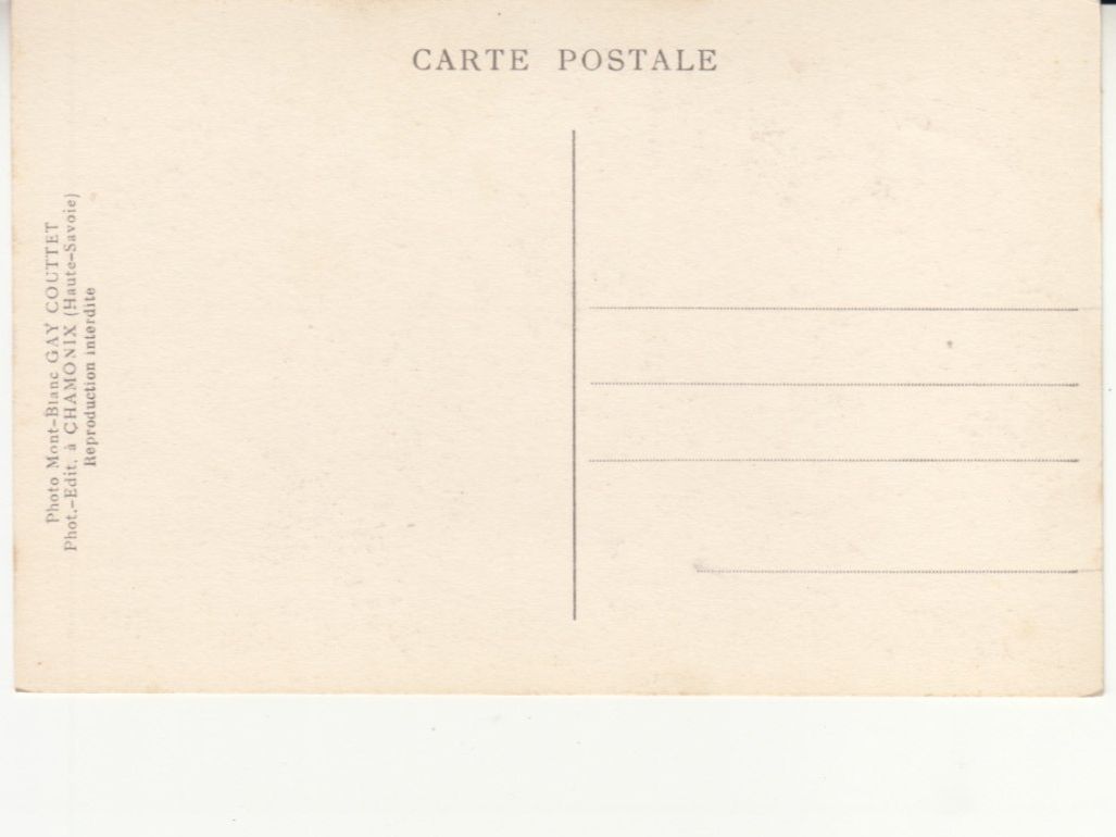 Cartoline postali: Chamonix ca. 1940 – Usato da Bürglen TG venduto da StampGraf 1