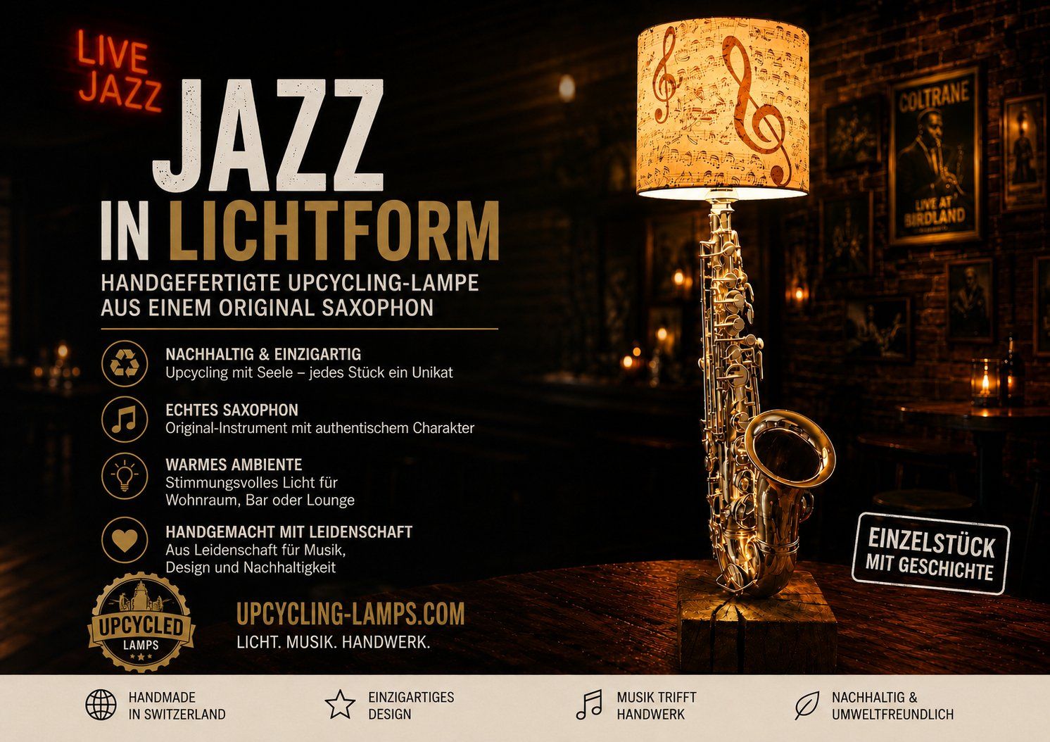 Lampade: Saxophon – Usato da Birsfelden venduto da christhue1956 2