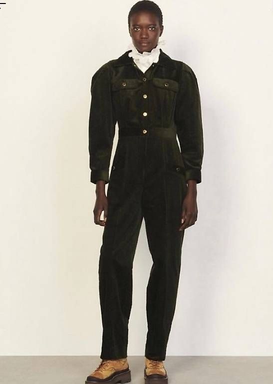 Sandro Tute: SANDRO Paris Corduroy Jumpsuit Overall, Gr. 38 – Nuovo (secondo la descrizione) da Zürich venduto da godan01