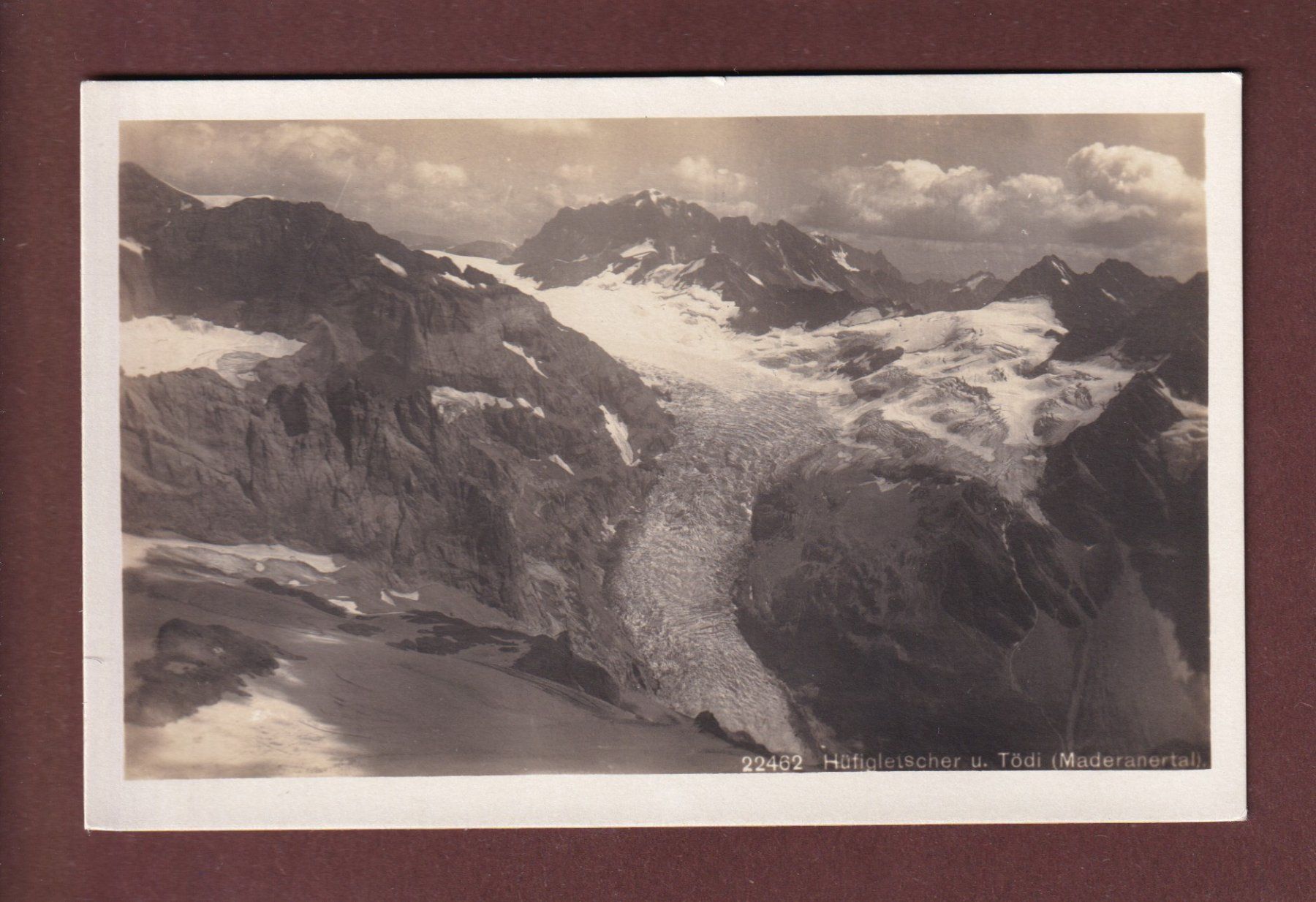 Cartoline postali: HÜFIGLETSCHER - Tödi – Usato da Pully venduto da nicecards-shop