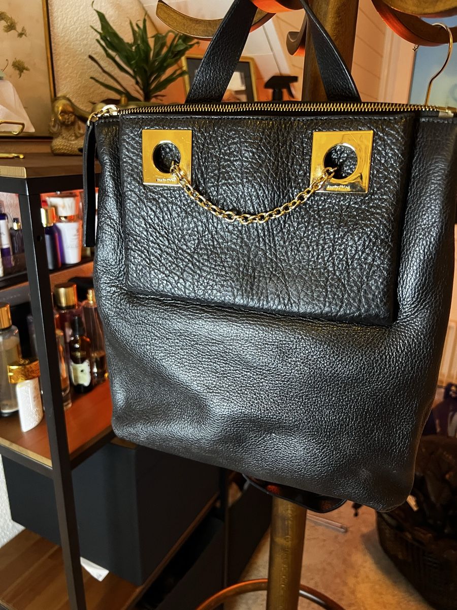 Zaini: See by Chloé Rucksack schwarzes Leder – Usato da St. Gallen venduto da deborahM95
