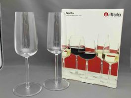 3 x Iittala Senta: 2 Champagnergläser 0,21L