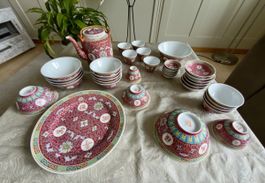 Wunderschönes chinesisches Geschirr-/Teeservice – 38-teilig 