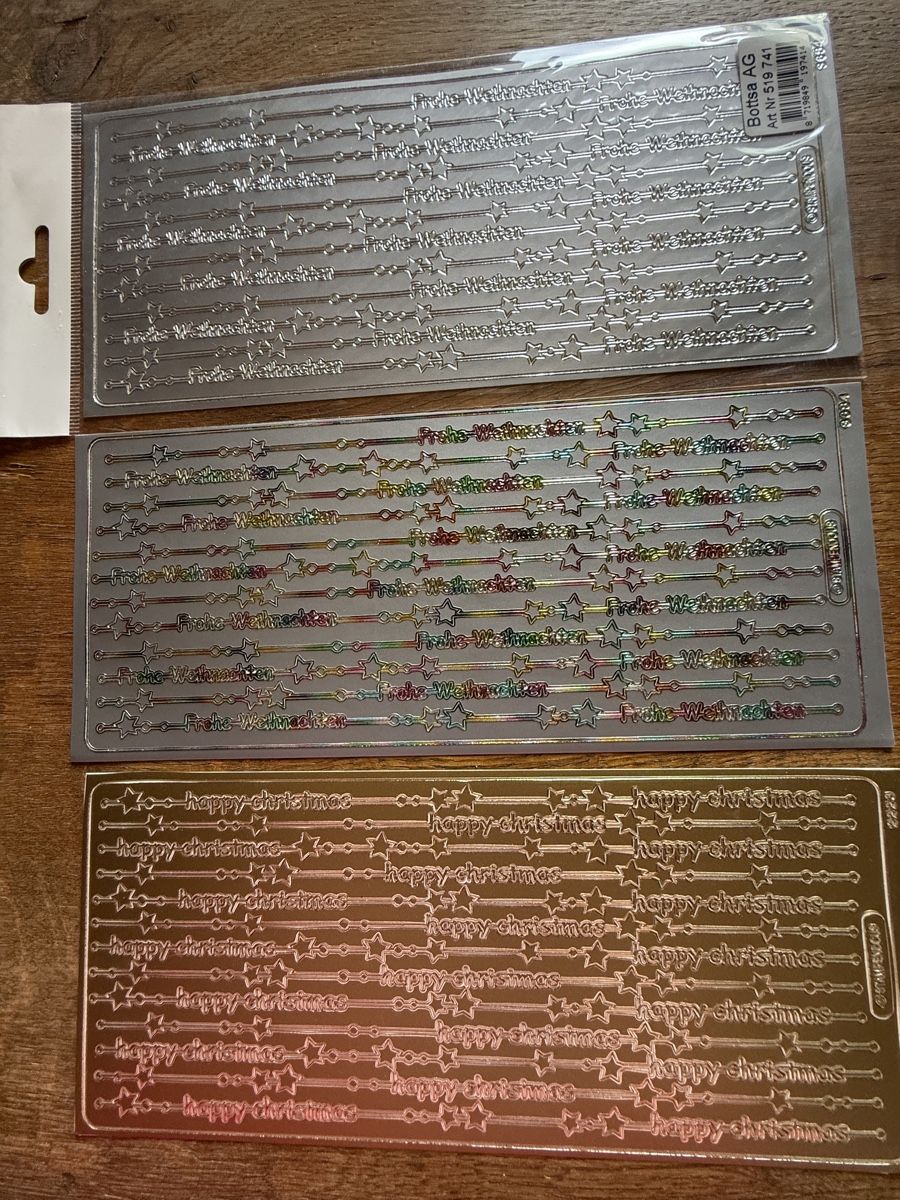 Kit bricolage: 3er Set weihnachtlicher Schriftzu – Nuovo (secondo la descrizione) da Winznau venduto da Sandhya