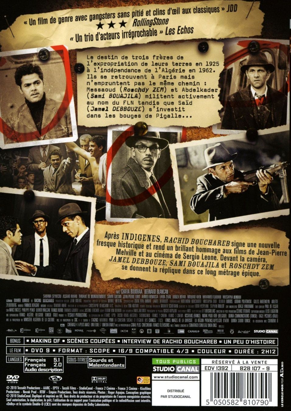 Tutti i DVDs: DVD Hors-la-loi (2010) – Nuovo (secondo la descrizione) da Lausanne venduto da pipo_2017 1