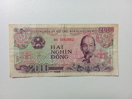 alte Banknote aus Vietnam