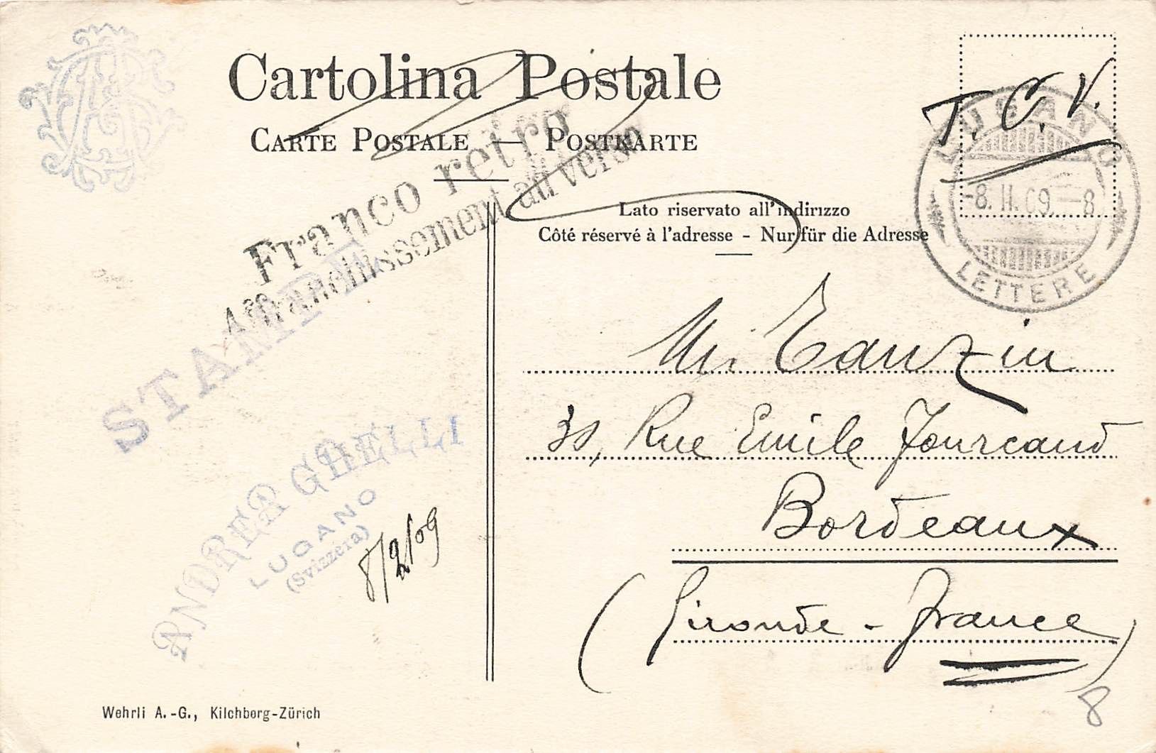 Cartoline postali: Paradiso TI Monte San Salvatore e lungolago – Usato da Biasca venduto da Blenio71 1