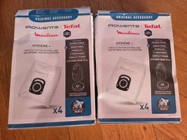 8 Staubsaugersäcke Rowenta / Tefal / Moulinex Hygiene+