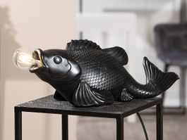 Koi Fisch Lampe Schwarz