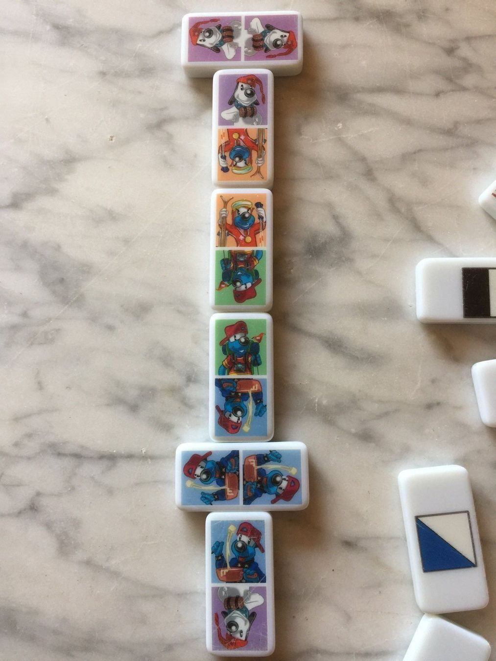 Giochi: Domino-Spiel- mit Comics Bilder – Usato da Bolligen venduto da Astrophysiker06 2