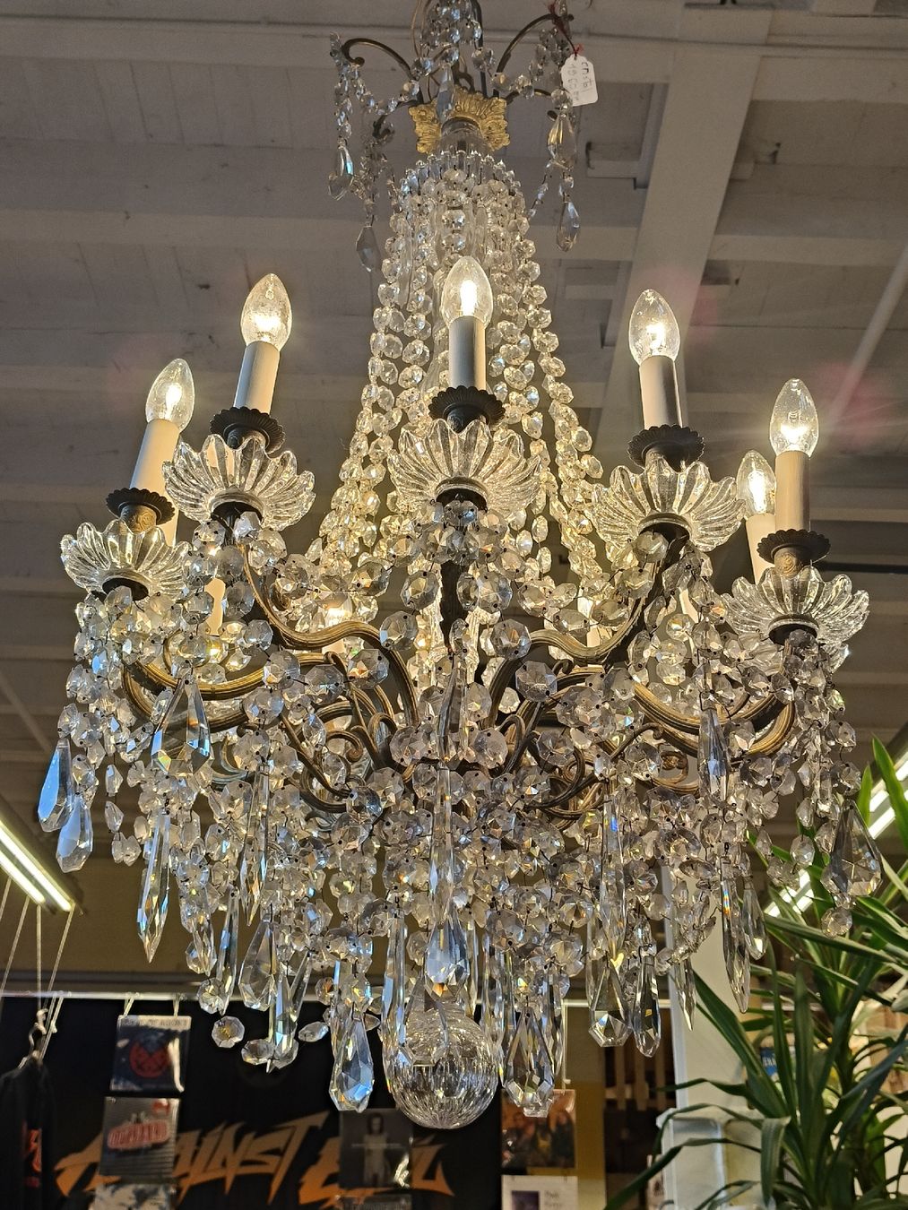 Lampadari & plafoniere: Kronleuchter Kristall, Original , ca. um 1850 – Usato da Zwingen venduto da inf_2blh 2