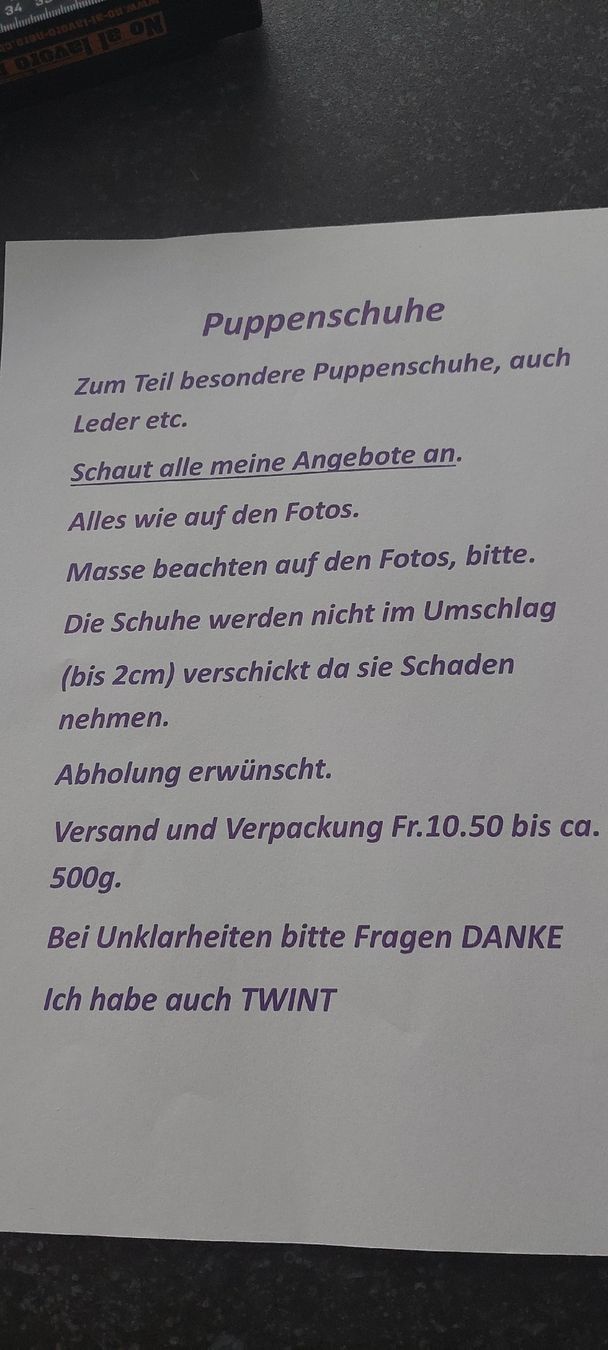 Sasha Morgenthaler Puppen: neue Puppensteppschuhe evt. Sasha  – Neu (gemäss Beschreibung) aus Muri AG von nindo1 6