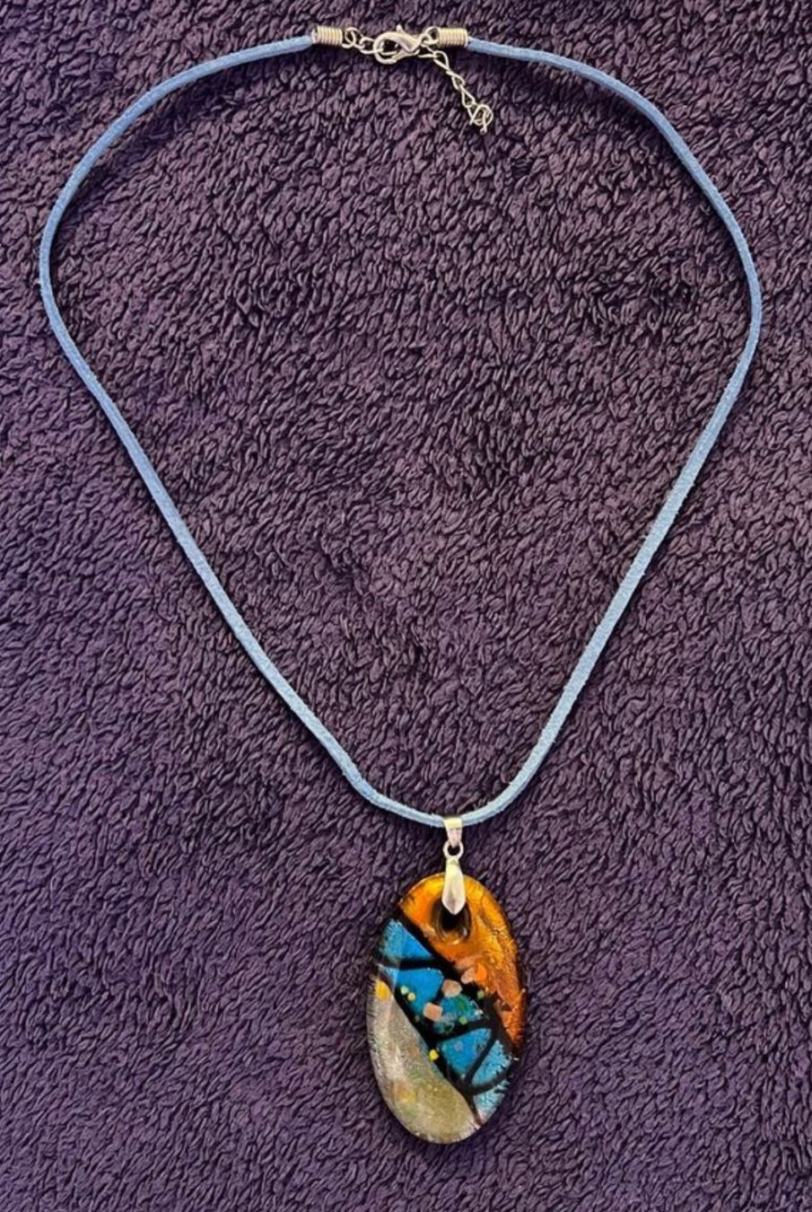 Catenine: Kette orange/blau/silberfarben – Usato da Zürich venduto da rigani