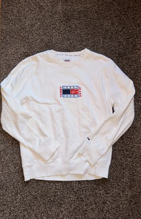 Tommy Jeans Pullover weiss Grösse L