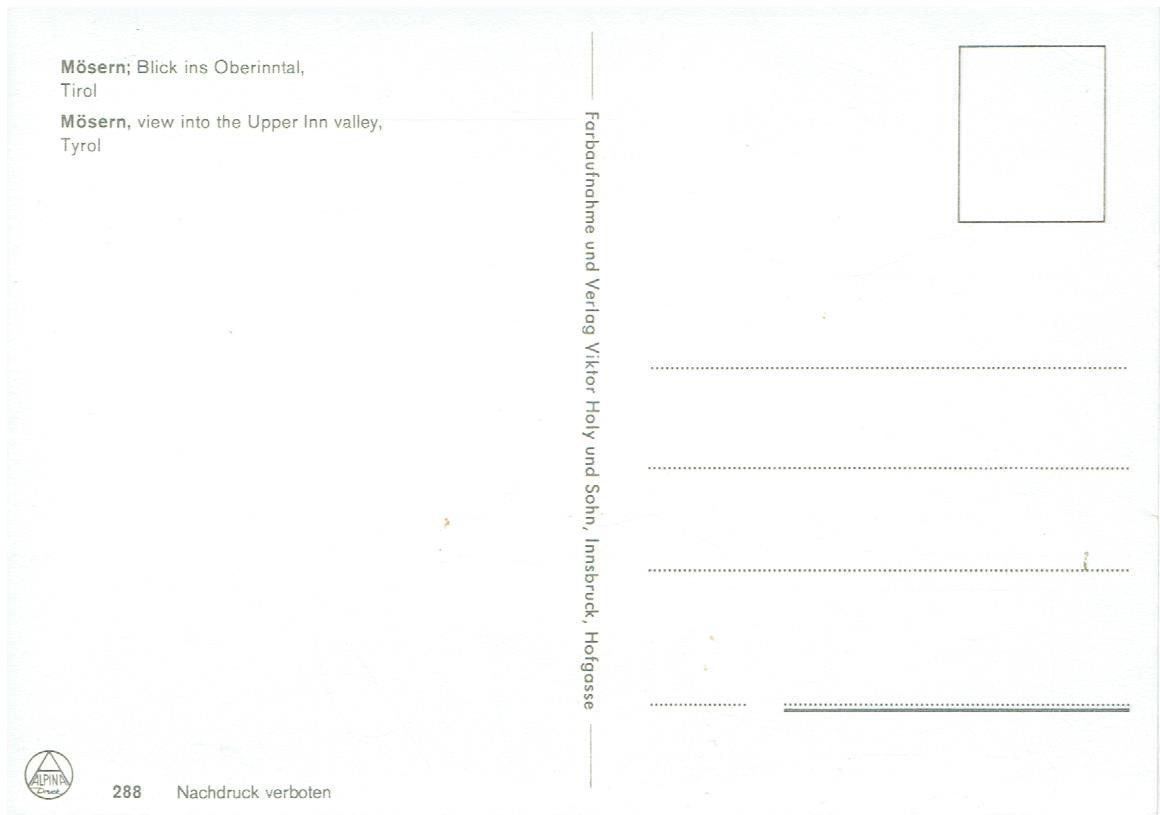 Cartoline postali: Mösern – Usato da Flims - Dorf venduto da Stagediver 1