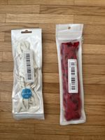 Lot de 2 paires de lacets - Blanc et Rouge - Neufs!