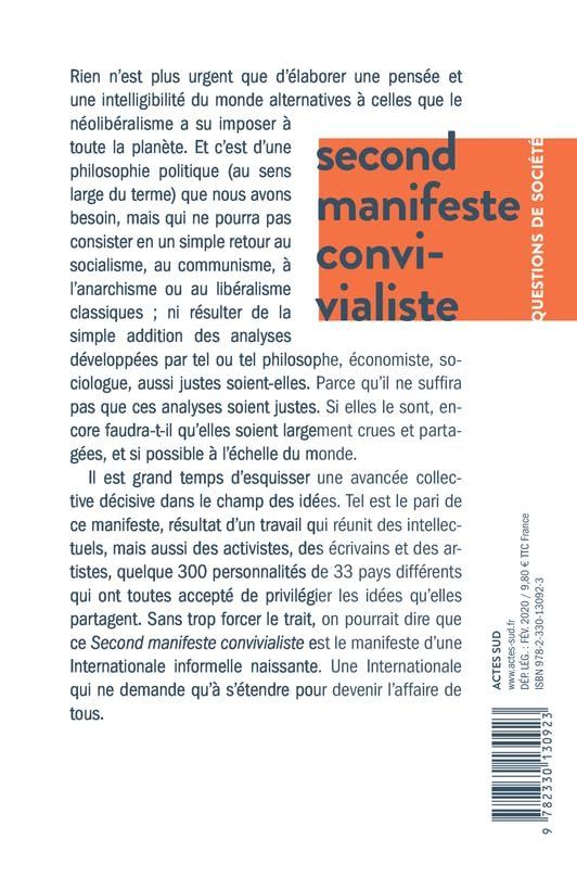 Libri: Second manifeste convivialiste – Usato da Neuchâtel venduto da Dualseele 1