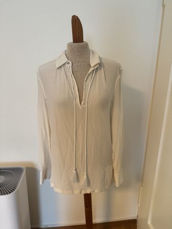 Sommerbluse aus Seide, Tunika, Gr. XS, Boho Style, Equipmen