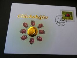 Schweiz 2015, Glückskäfer - FDZ / Münzbrief 1 Räppler 1981