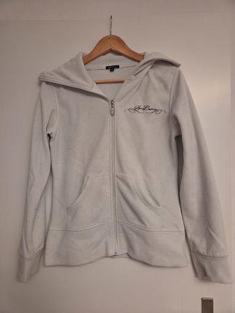 Fleecejacke, weiss, Grösse S