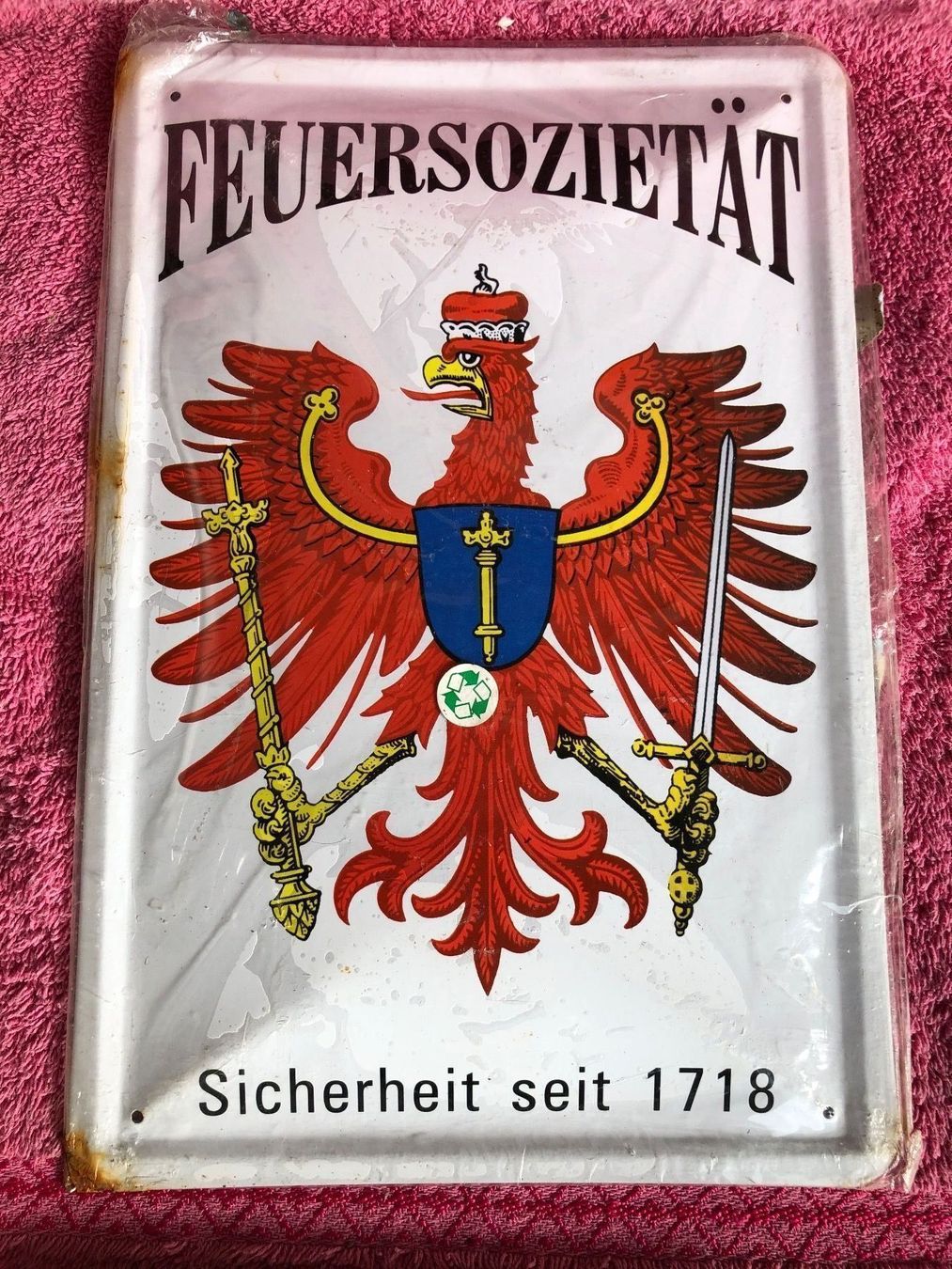 Insegne: Feuersozietät Feuerwehr – Nuovo (secondo la descrizione) da Reinach AG venduto da rares75