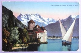 Château de Chillon et Dents du Midi