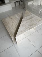 Travertine Coffee Table Set, Unique Design