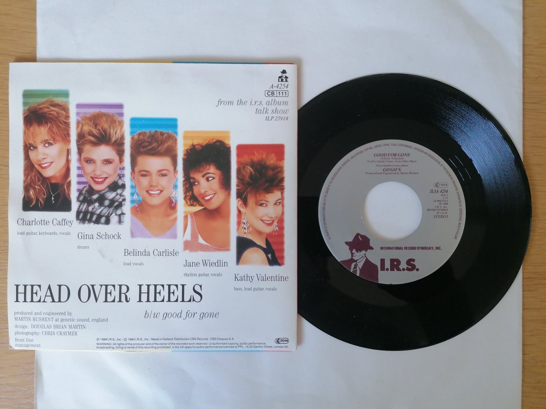 Schallplatten: Go-Go's -- Head Over Heels 7" Vinyl Single – Gebraucht aus Beinwil am See von Funkthesizer 1