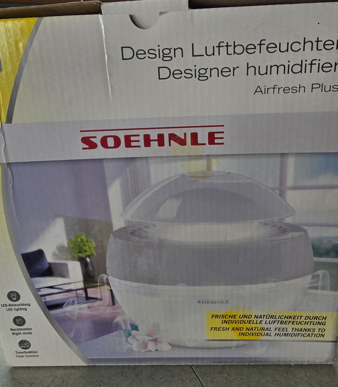 Luftbefeuchter: Luftbefeuchter SOEHNLE – Neu und originalverpackt aus Goldingen von Abendblume