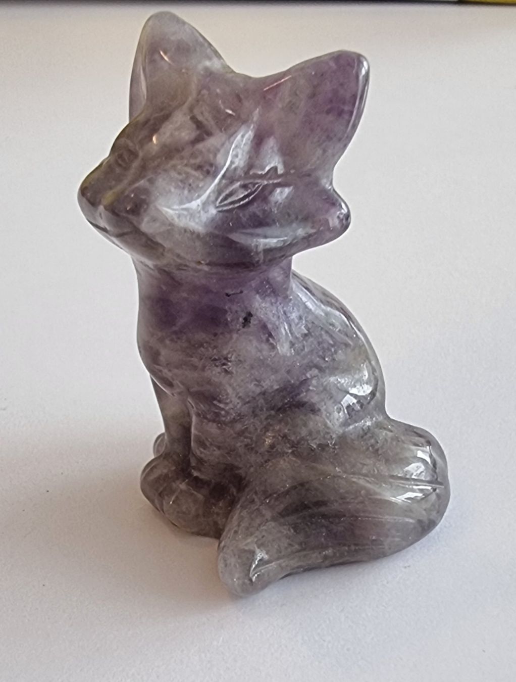 Statuette: Amethyst Fuchs Statue Figur – Nuovo e nell'imballaggio originale da Menziken venduto da Mirager 1