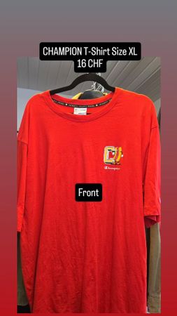 Champion T-Shirt XL, Rot, Top Zustand