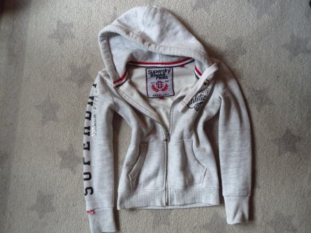 stylische SUPERDRY Damen Hoodie Jacke Gr XS