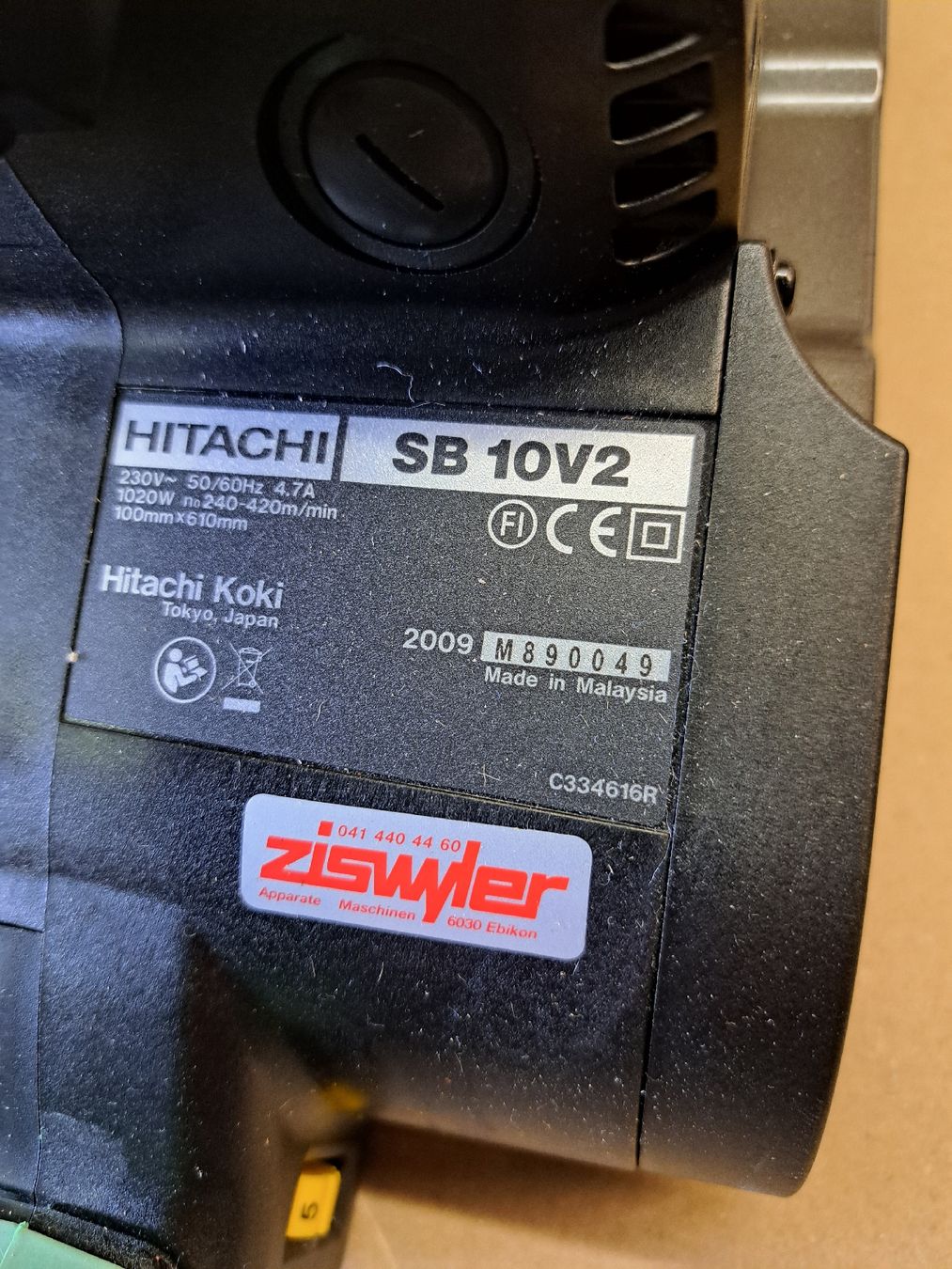 Hitachi Schleifen & Polieren: Bandschleifmaschine Hitachi SB 10V2 Unbenutzt – Neu und originalverpackt aus Ebikon von inf_9pqv 3
