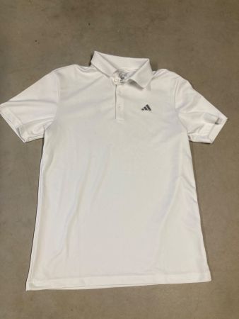 Weisses Adidas Golf Polo Shirt, Grösse S