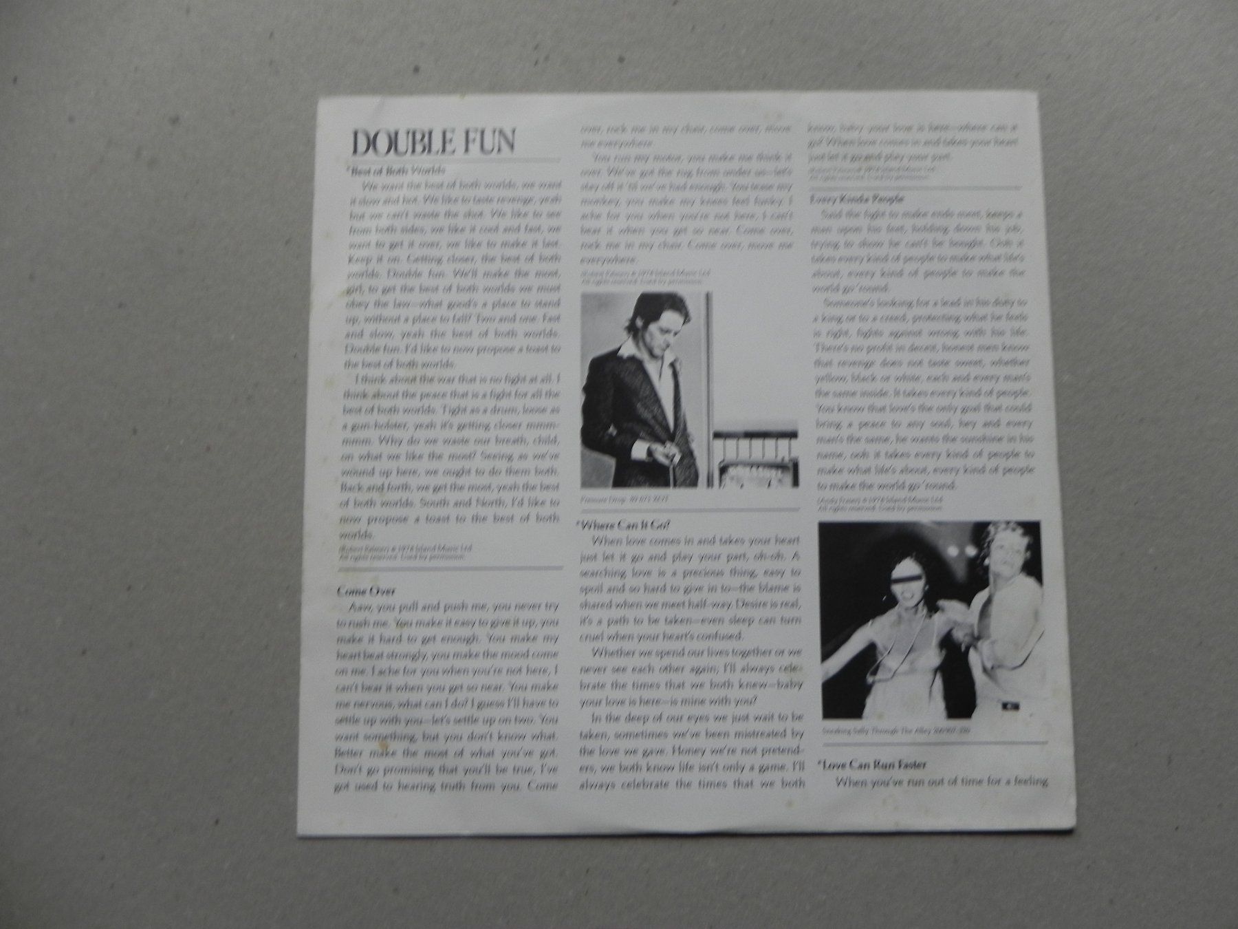 Dischi in vinile: LP brit. Pop Musiker Robert Palmer 1978 Double Fun – Usato da Siebnen venduto da krimsie 3