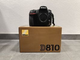 Nikon D810 – Nur 12'695 Auslösungen! Top Zustand, inkl. OVP 