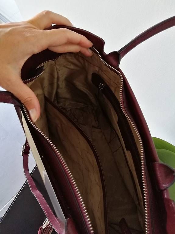 Borse da donna: Ledertasche mit passendem Gürtel – Usato da Rheinfelden venduto da Illy84 3