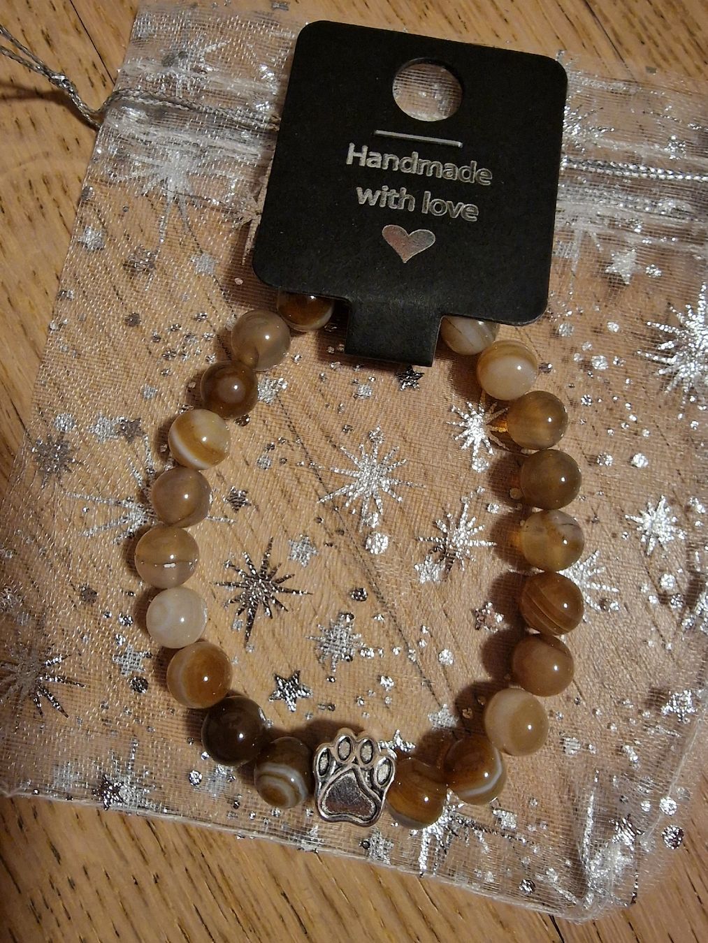 Bracelets: Wunderschönes Armband mit Pfote Achat Perlen/Neu – Neuf avec emballage d'origine à Arbon par sar_l7ll 2
