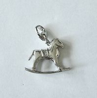 Silber 925 Charm "Schaukelpferd"  - NEU