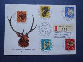 1965 Pro Juventute FDC mit ET-Voll