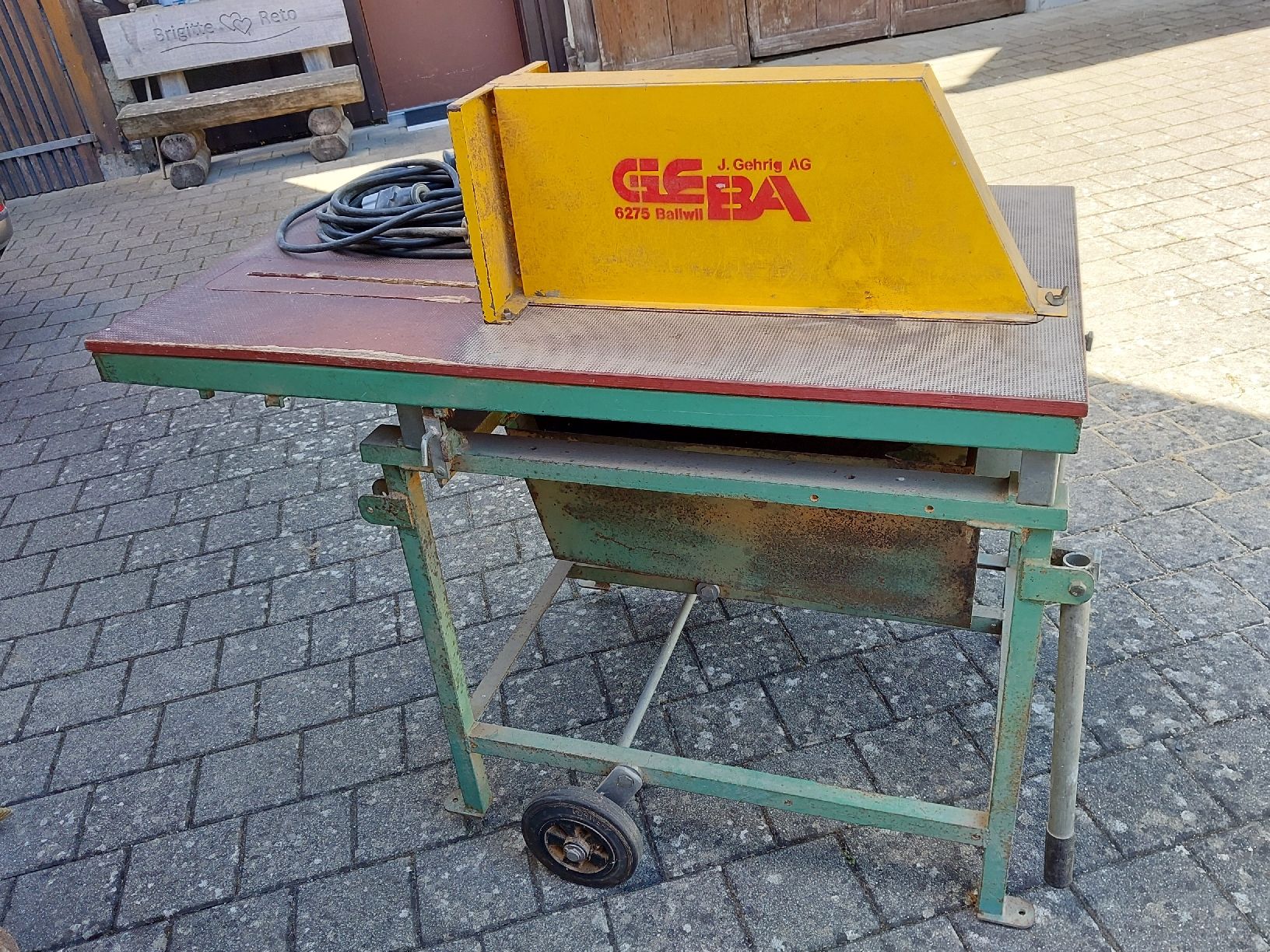 Xilografie: Brennholzfräse GEBA – Usato da Marthalen venduto da Mandelnuss86 1
