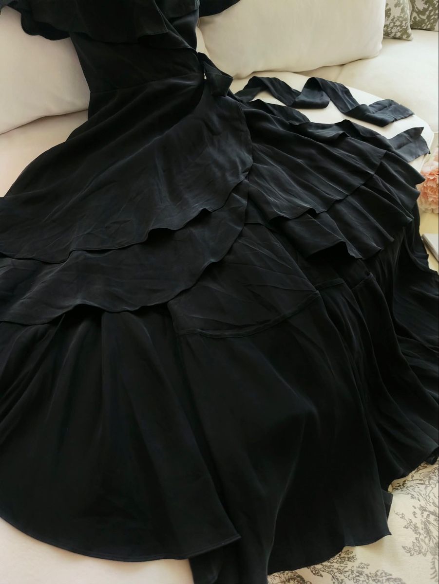Zimmermann Kleider: Zimmermann Silk Black Wrap Dress – Neu (gemäss Beschreibung) aus St.Josefen von lop_lh8d 2